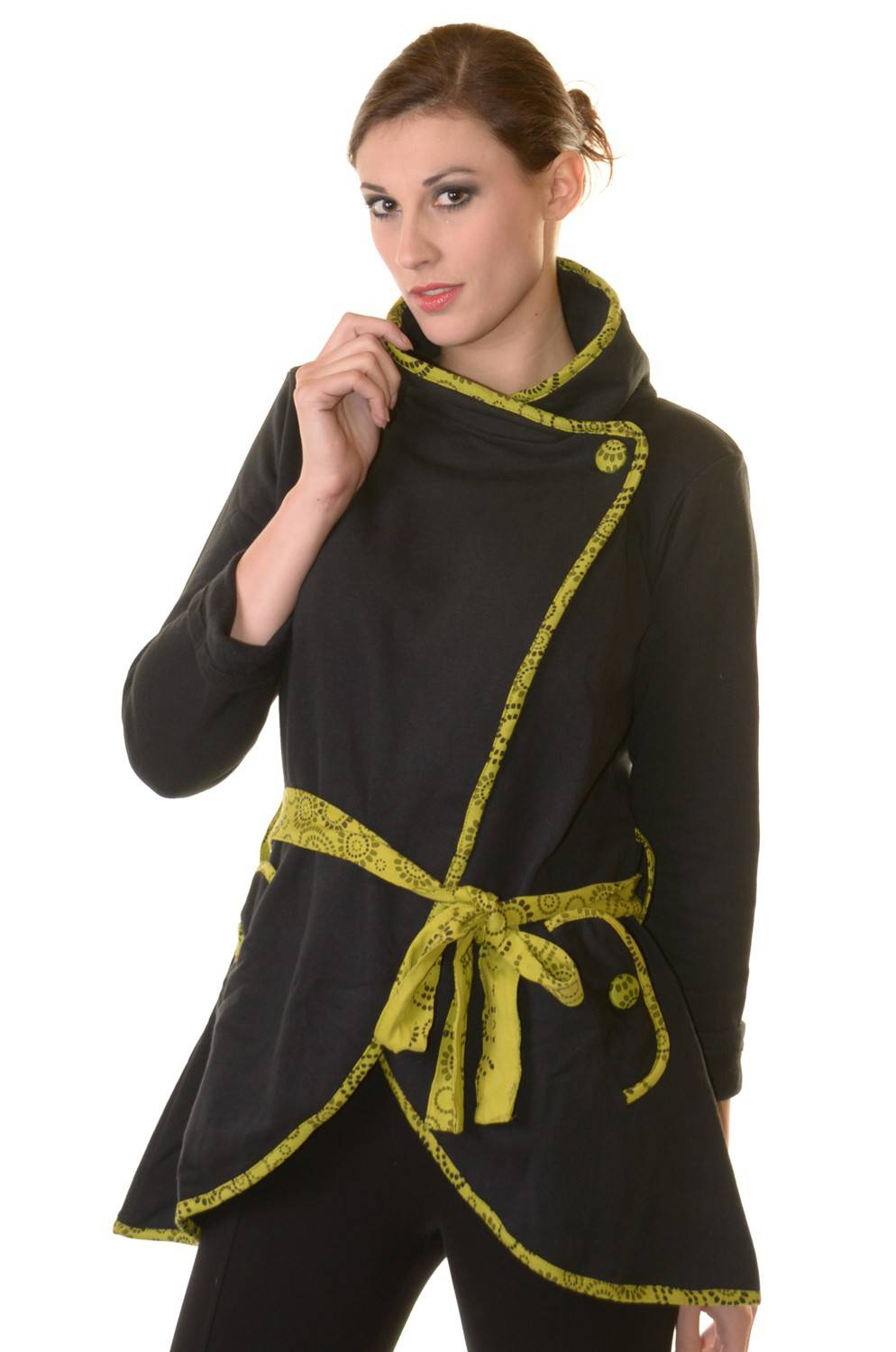 Kunst Und Magie Boho Jacke Damen Baumwolljacke Hippie Jacke im auffälligen "Geisha"-Design Top Angebot