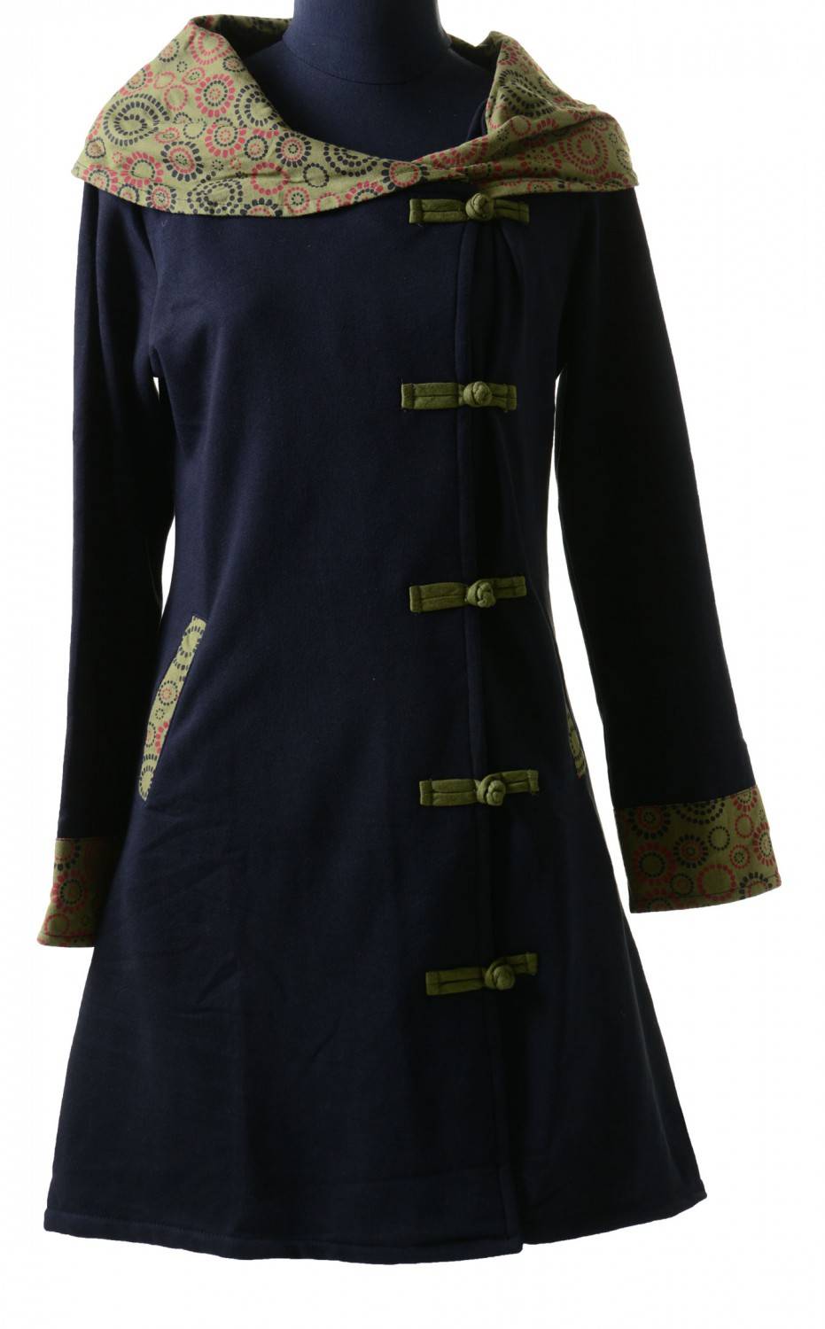 Kunst Und Magie Mantel aus Baumwolle Jacke Goa Psy Hippie Boho Saisonale Angebote