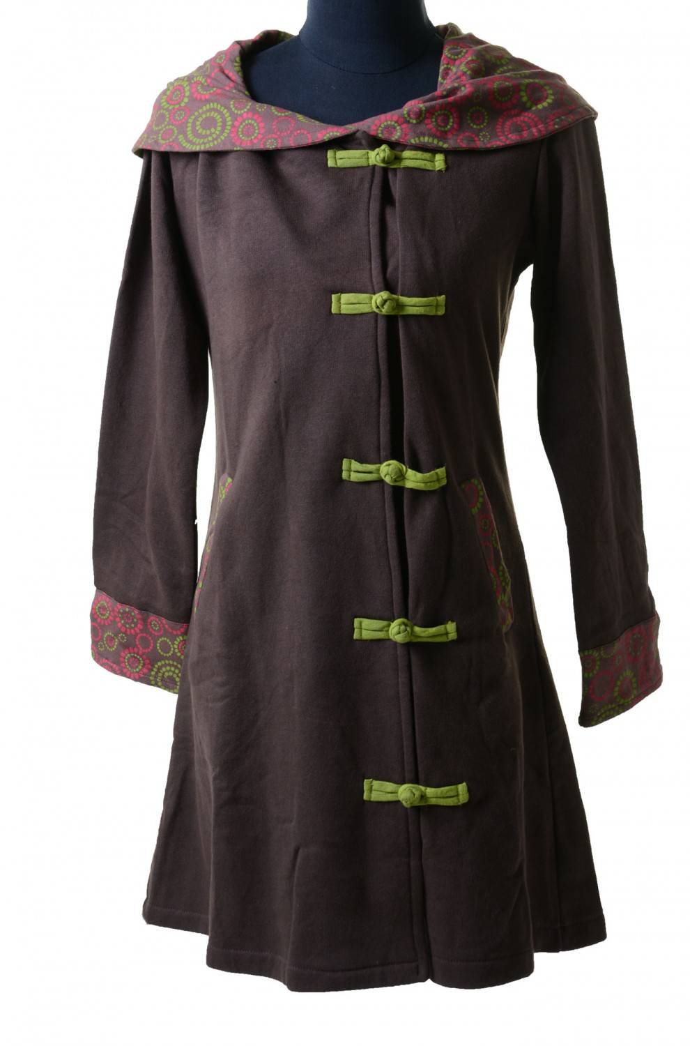 Kunst Und Magie Mantel aus Baumwolle Jacke Goa Psy Hippie Boho Saisonale Angebote