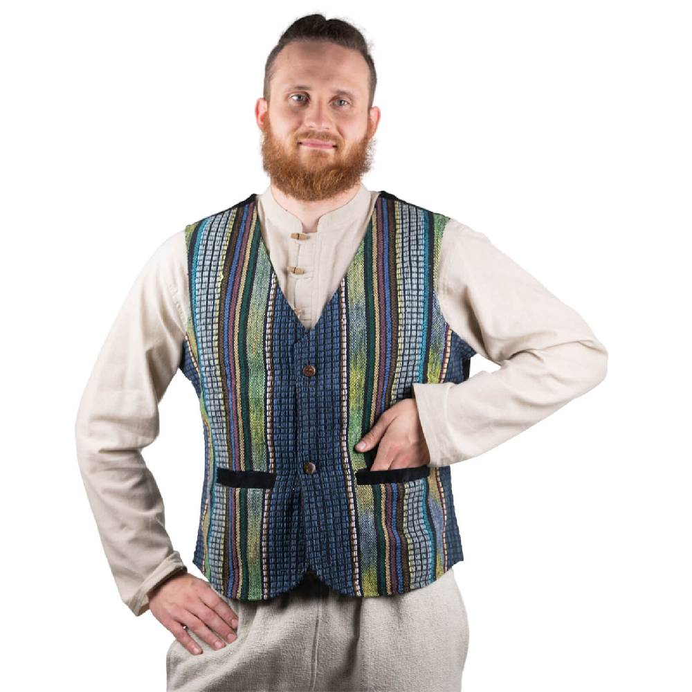 Kunst Und Magie Kunst und Magie Bunte Herren Hippie Weste 50% Rabatt mit kostenlosem Versand