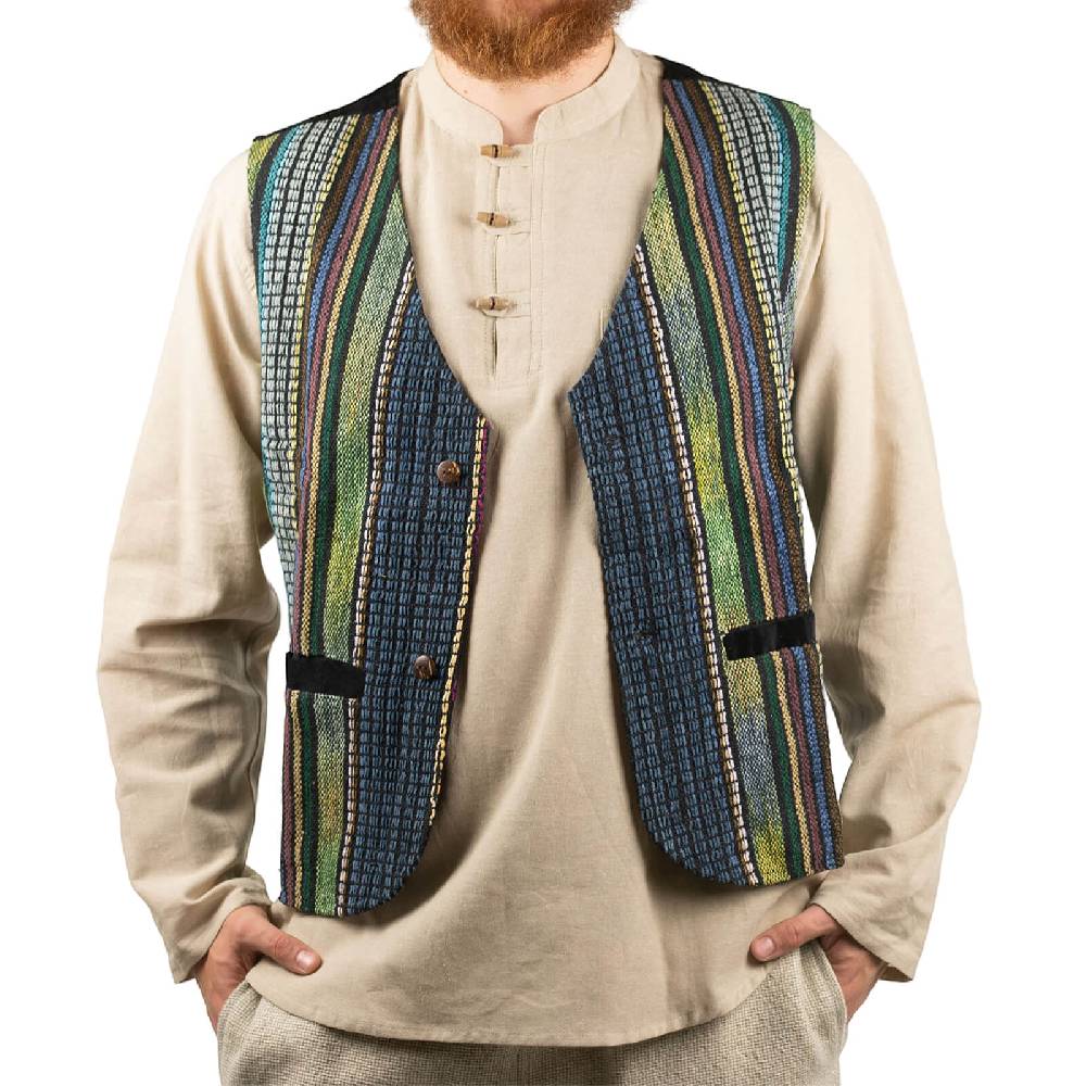 Kunst Und Magie Kunst und Magie Bunte Herren Hippie Weste 50% Rabatt mit kostenlosem Versand