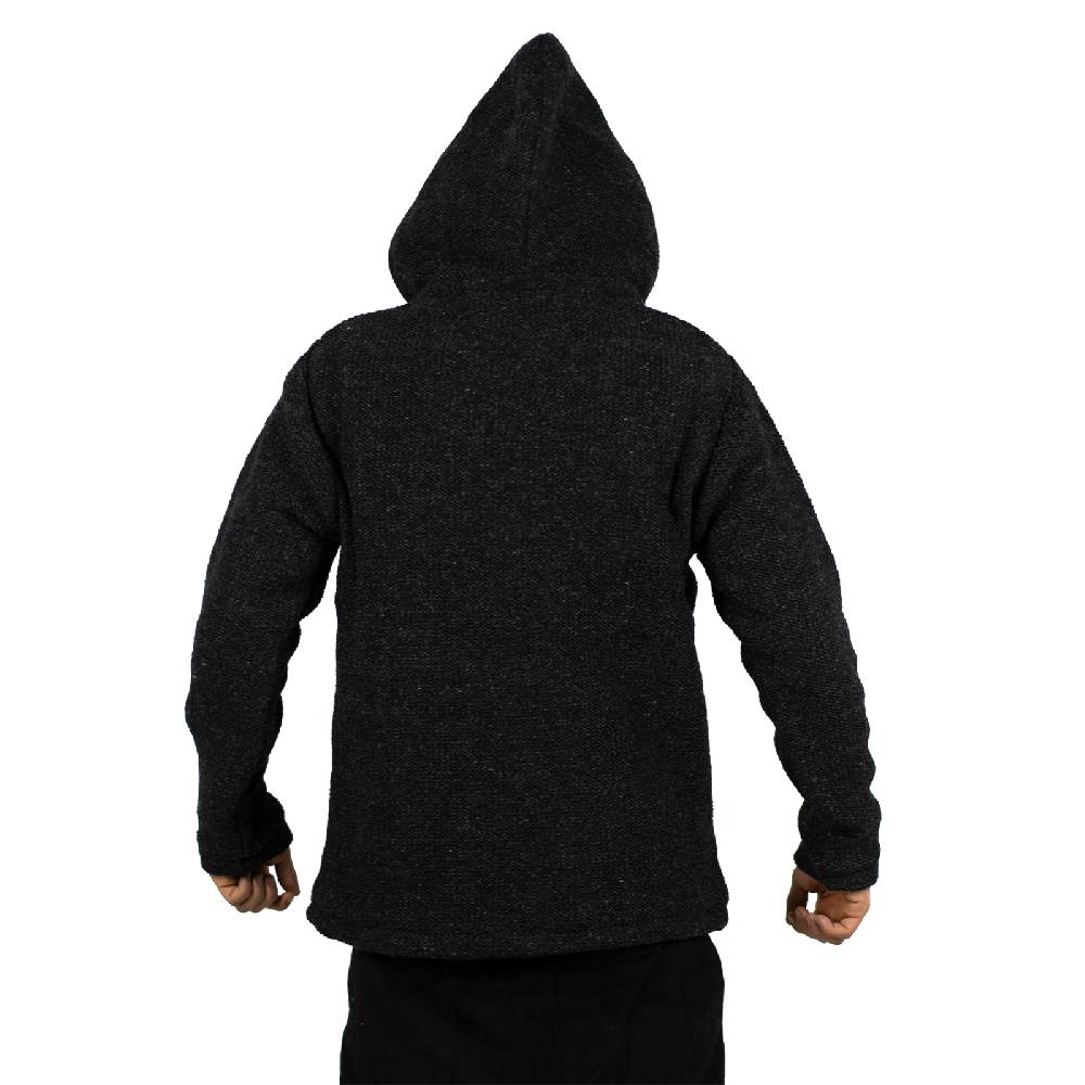 Kunst Und Magie Kunst & Magie Unisex Strick- Wolljacke abnehmbare Kapuze Black Friday Preise