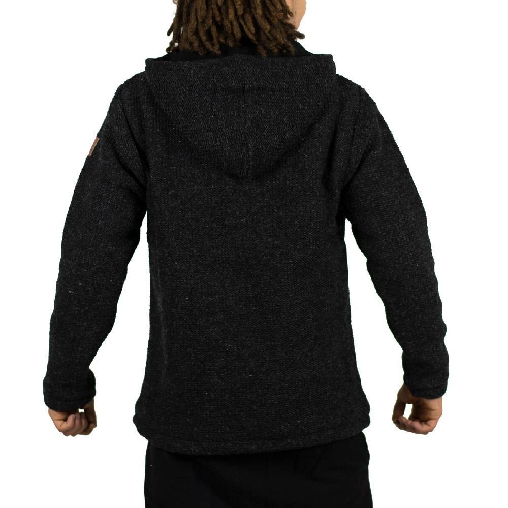 Kunst Und Magie Kunst & Magie Unisex Strick- Wolljacke abnehmbare Kapuze Black Friday Preise