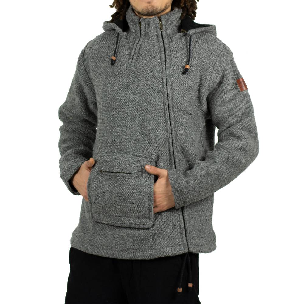 Kunst Und Magie Kunst & Magie Unisex Strick- Wolljacke abnehmbare Kapuze Black Friday Preise