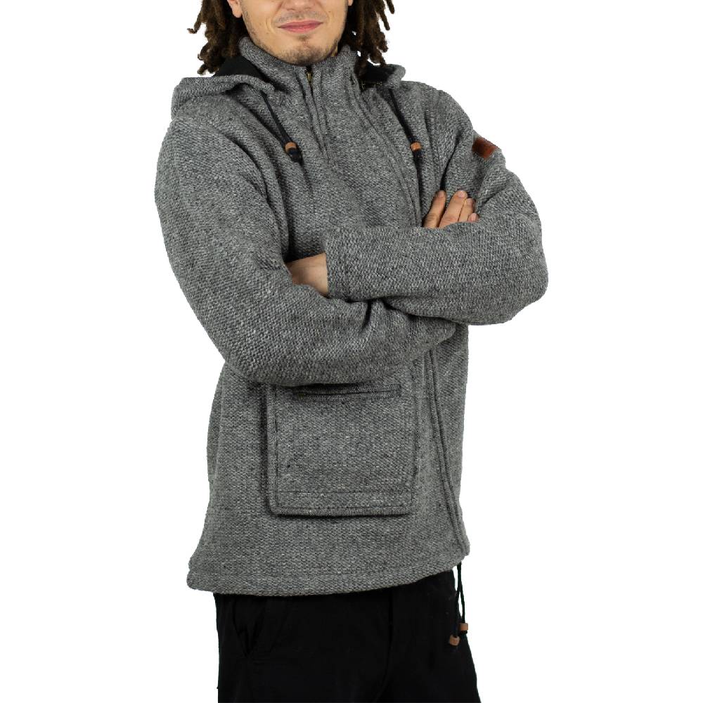 Kunst Und Magie Kunst & Magie Unisex Strick- Wolljacke abnehmbare Kapuze Black Friday Preise
