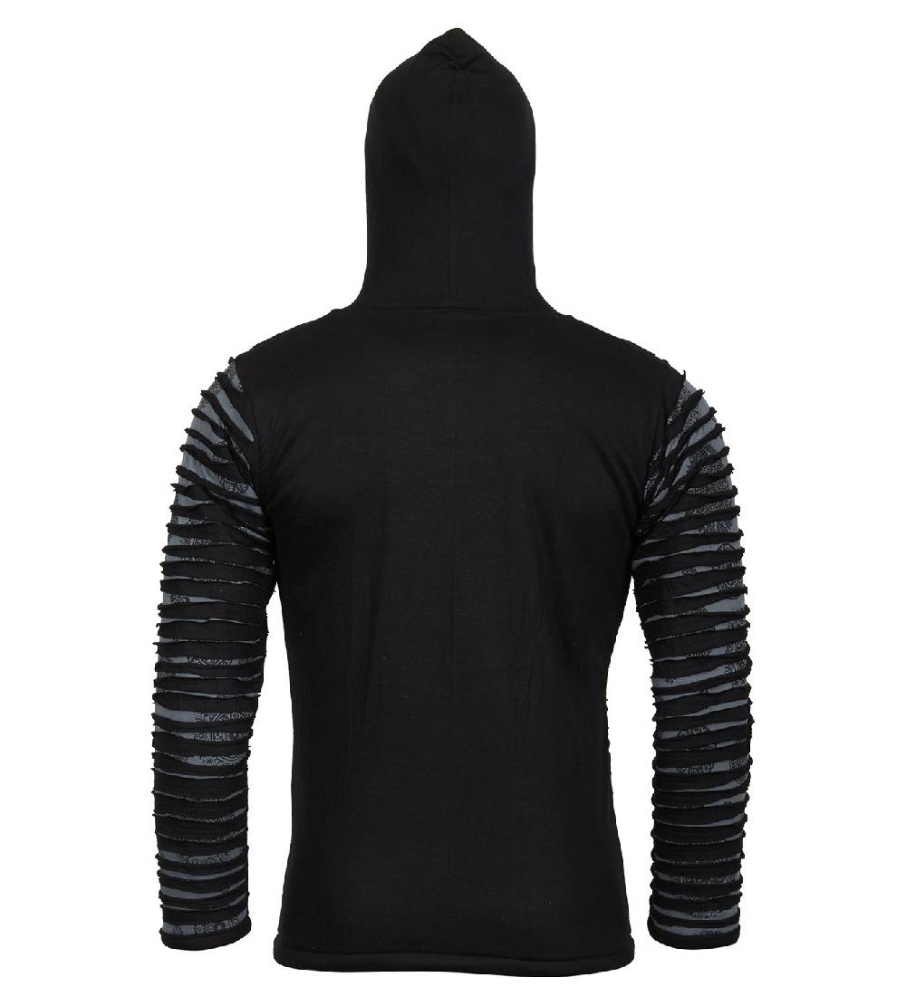 Kunst Und Magie Kunst und Magie Männer Cutwork Goa Jacke mit Kapuze zollfrei