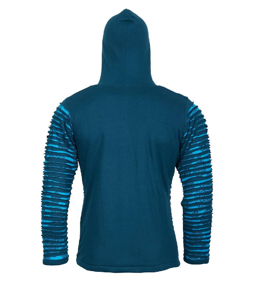 Kunst Und Magie Kunst und Magie Männer Cutwork Goa Jacke mit Kapuze zollfrei
