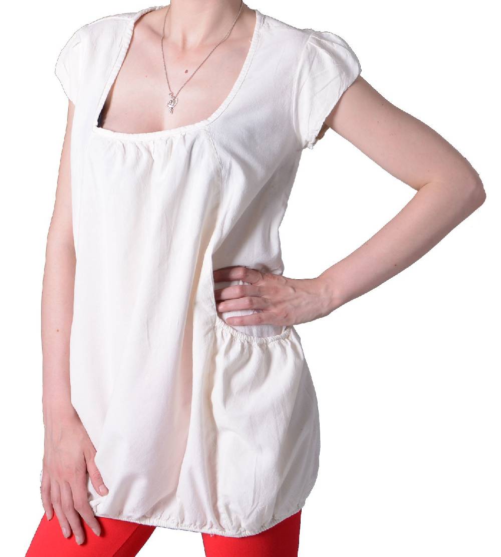 Kunst Und Magie Hippie Sommer-Top Damen Oberteil mit zwei Taschen - Überzieher, Bluse im Angebot
