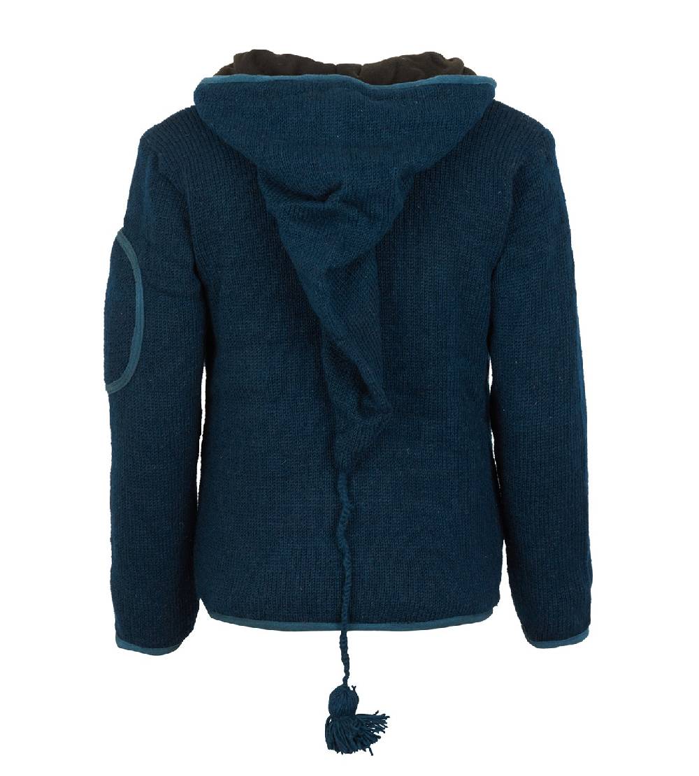 Kunst Und Magie Herren Strickjacke Wolljacke mit Fleecefutter und langer Zipfelkapuze Versandkostenfrei