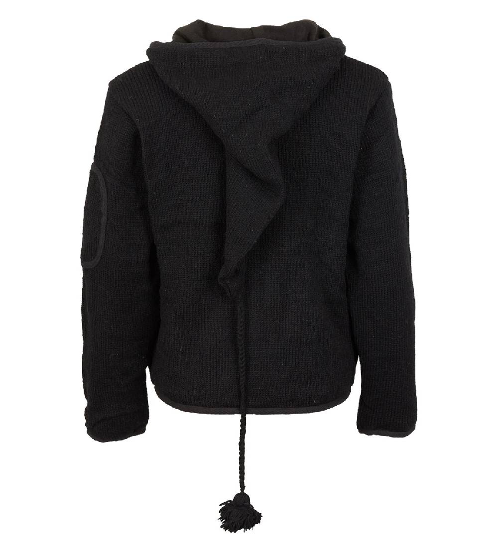 Kunst Und Magie Herren Strickjacke Wolljacke mit Fleecefutter und langer Zipfelkapuze Versandkostenfrei