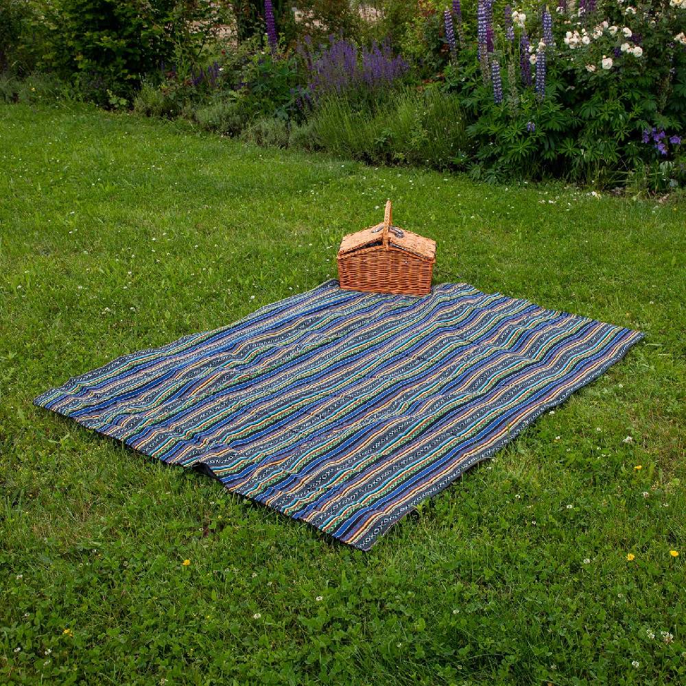 Kunst Und Magie Bunte Handgewebte Familien Yoga & Picknickdecke Strandtuch Vatertagsangebot