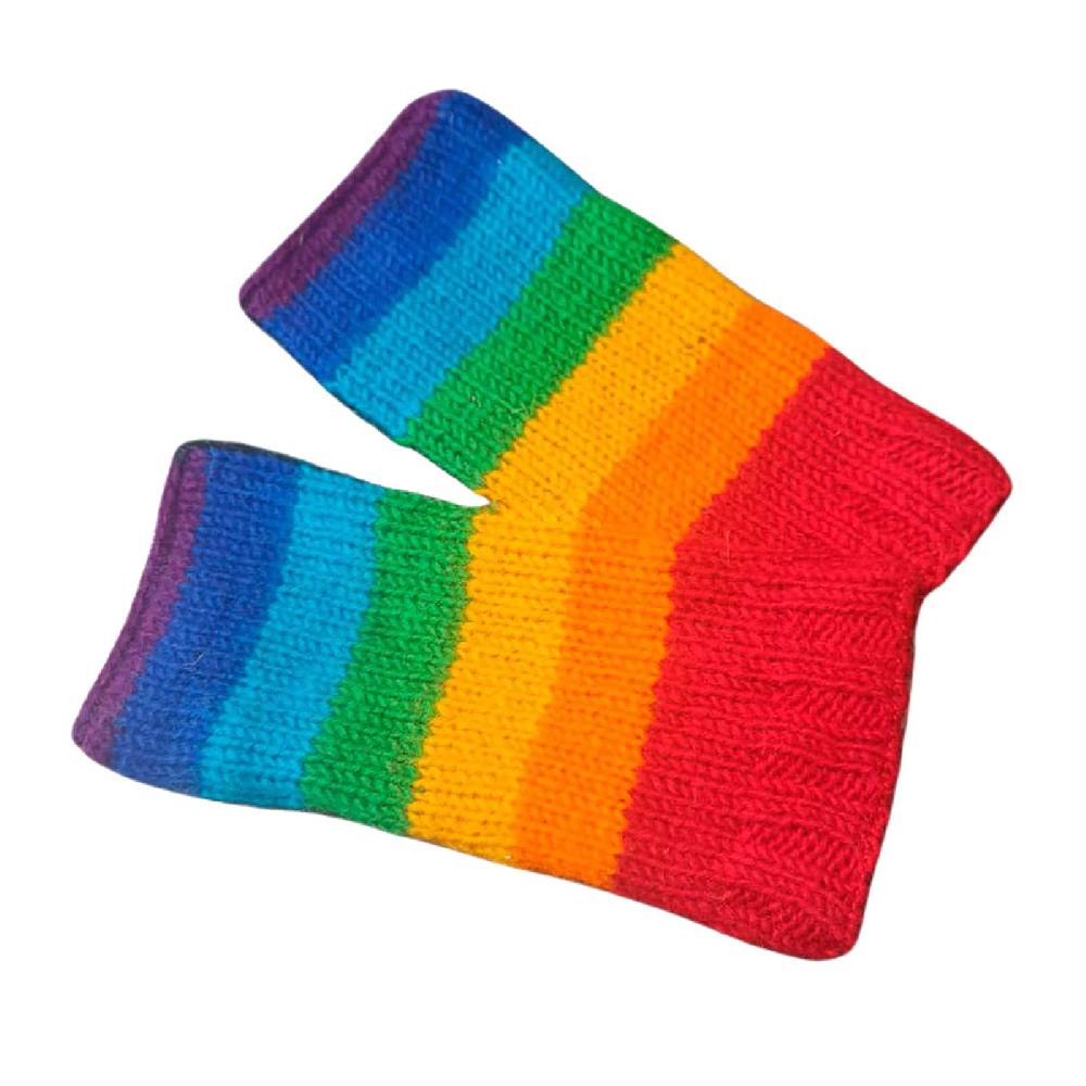 Kunst Und Magie Bunte Armstulpen Stulpen Handwärmer Pulswärmer Handschuhe Wolle Strick Regenbogen Zeitbegrenzte Promotion