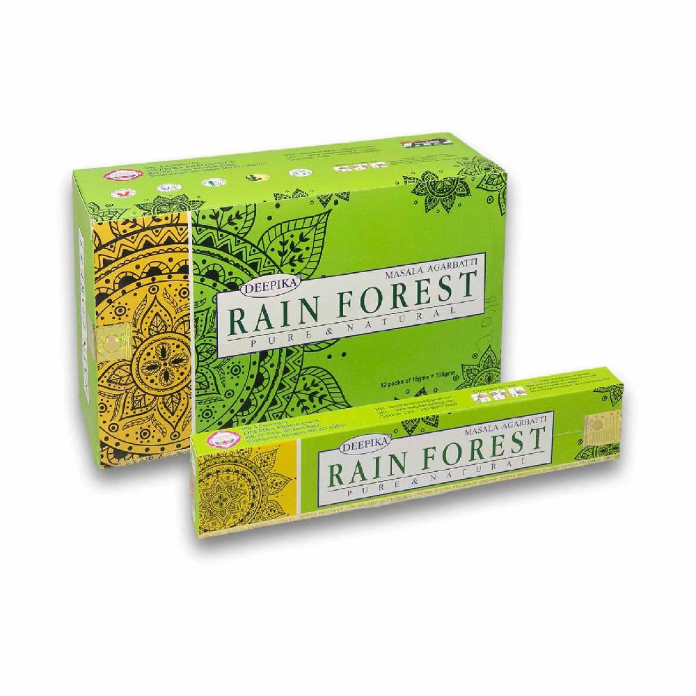 Kunst Und Magie Deepika Masala Rain Forest Räucherstäbchen 12er Großpackung Fabrikladen