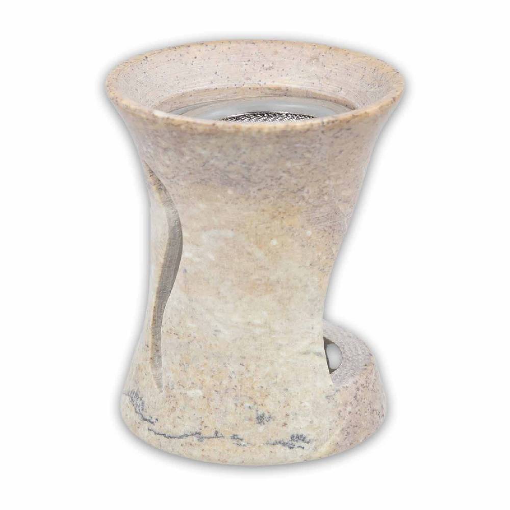Kunst Und Magie Räucherstövchen Räuchergefäß Flammen Engel Räucherschale mit Sieb aus Speckstein 10cm Speichern exportieren