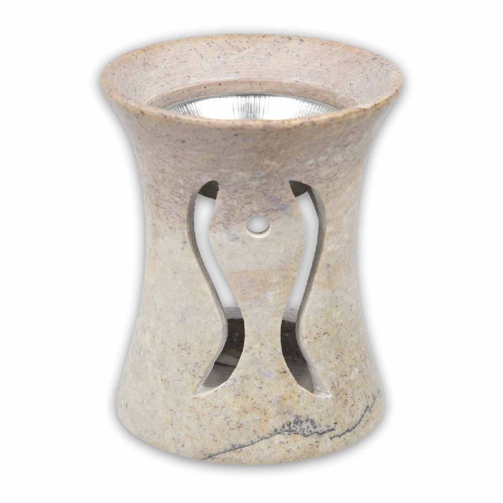 Kunst Und Magie Räucherstövchen Räuchergefäß Flammen Engel Räucherschale mit Sieb aus Speckstein 10cm Speichern exportieren
