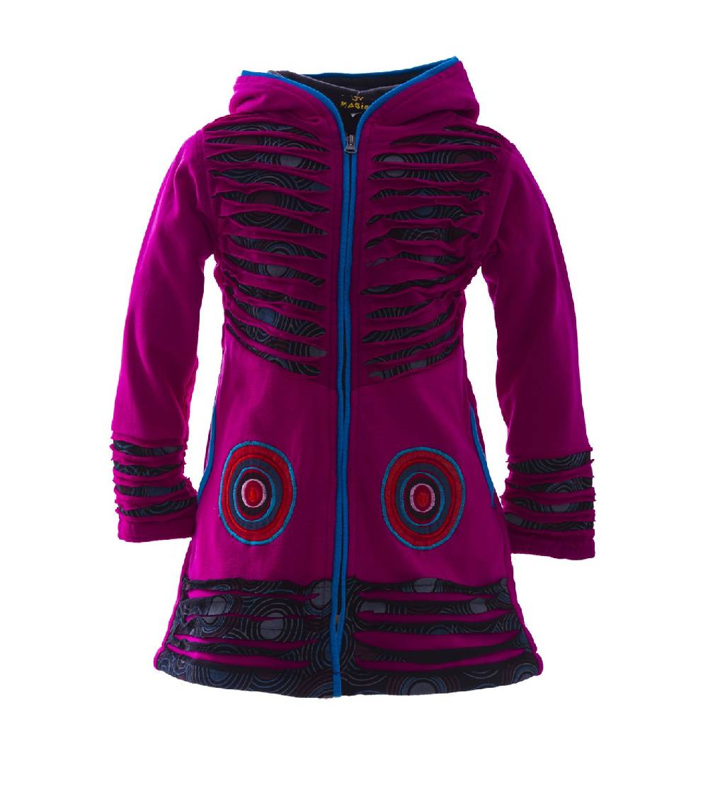 Kunst Und Magie Kunst & Magie Kinder Cutwork Hippiejacke mit Zipfelkapuze Limitierter Zeitrabatt