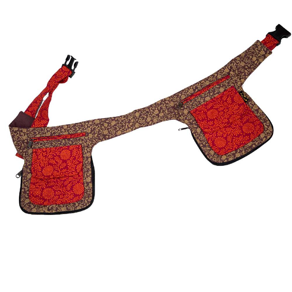 Kunst Und Magie Doppel Bauchtasche Sidebag Gürteltasche Festivaltasche Hippie Goa Hüfttasche Hipbag Gassitasche Neuheiten