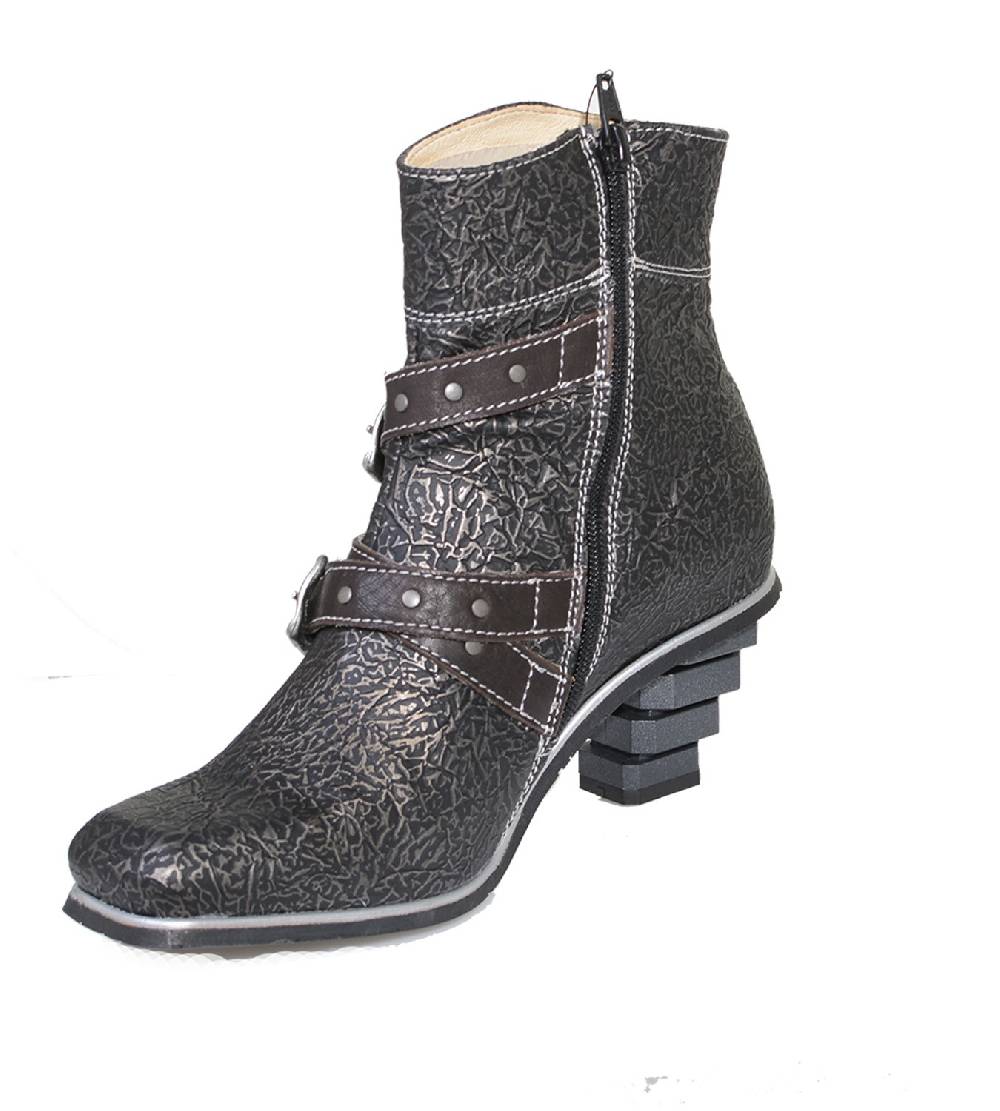 Kunst Und Magie Eject Stiefelette New Square Damen Biker Boots Letzter Tag
