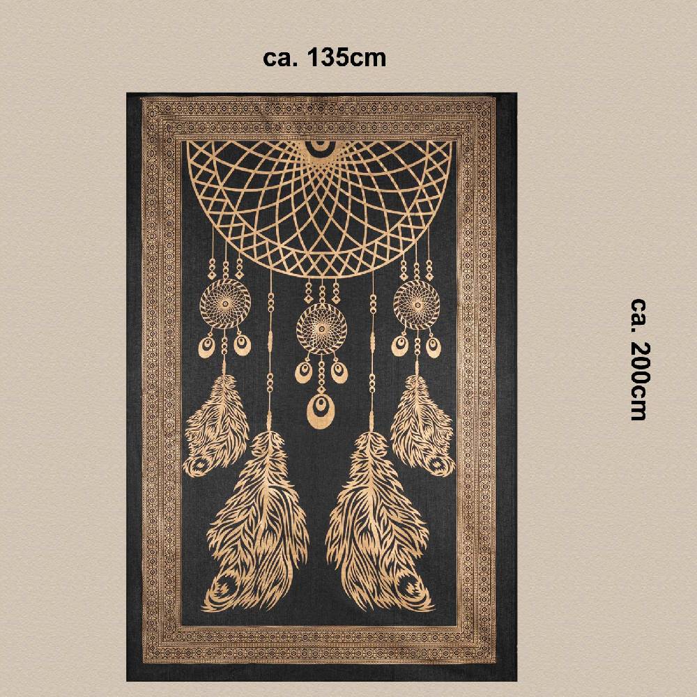 Kunst Und Magie Kunst und Magie Tagesdecke Wandbehang Deko Tuch Dreamcatcher Traumfänger ca. 200 x135cm 2025