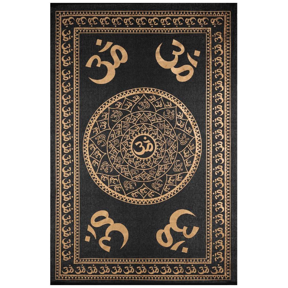 Kunst Und Magie Kunst und Magie Tagesdecke Wandbehang Deko Tuch Golden Om ca. 200 x135cm Online