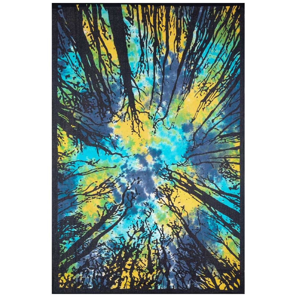 Kunst Und Magie Tagesdecke Wandbehang Deko Tuch Wald Bäume Zauberwald ca 135 x 200cm Hotsell