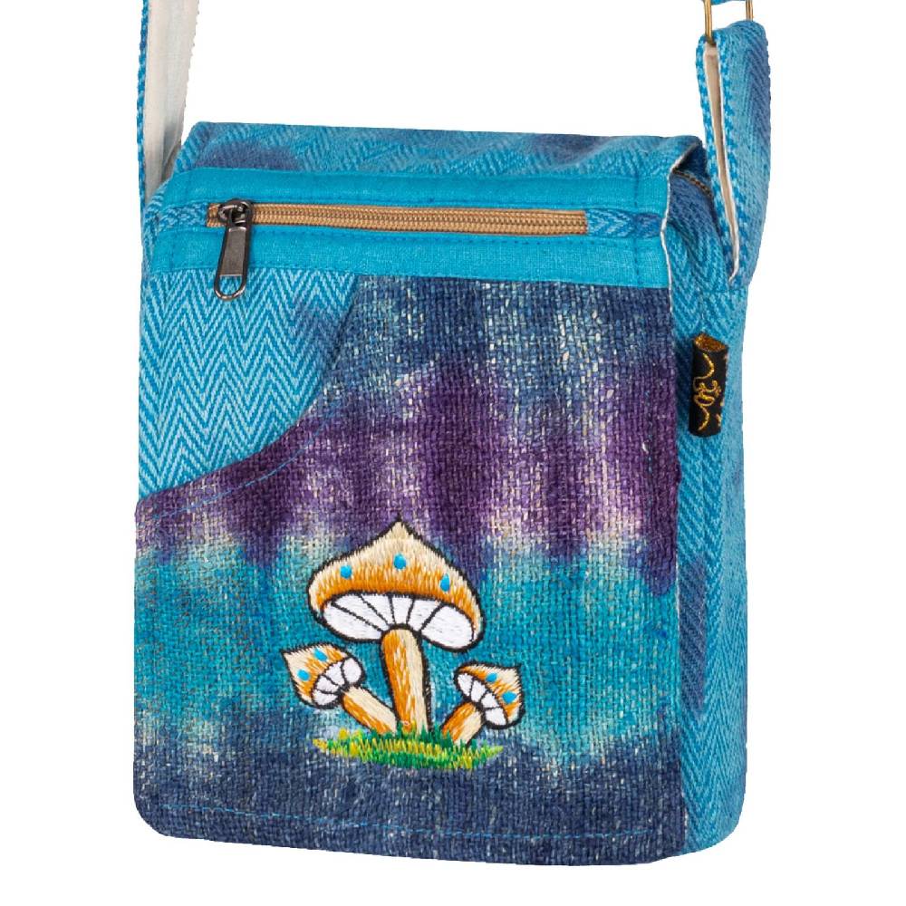 Kunst Und Magie Bunte Hanf Schultertasche Hippie Handtasche Goa Tasche Tie Dye Batik Damen Herren Begrenztes Angebot
