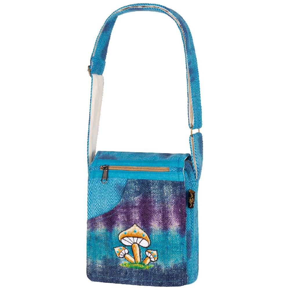 Kunst Und Magie Bunte Hanf Schultertasche Hippie Handtasche Goa Tasche Tie Dye Batik Damen Herren Begrenztes Angebot