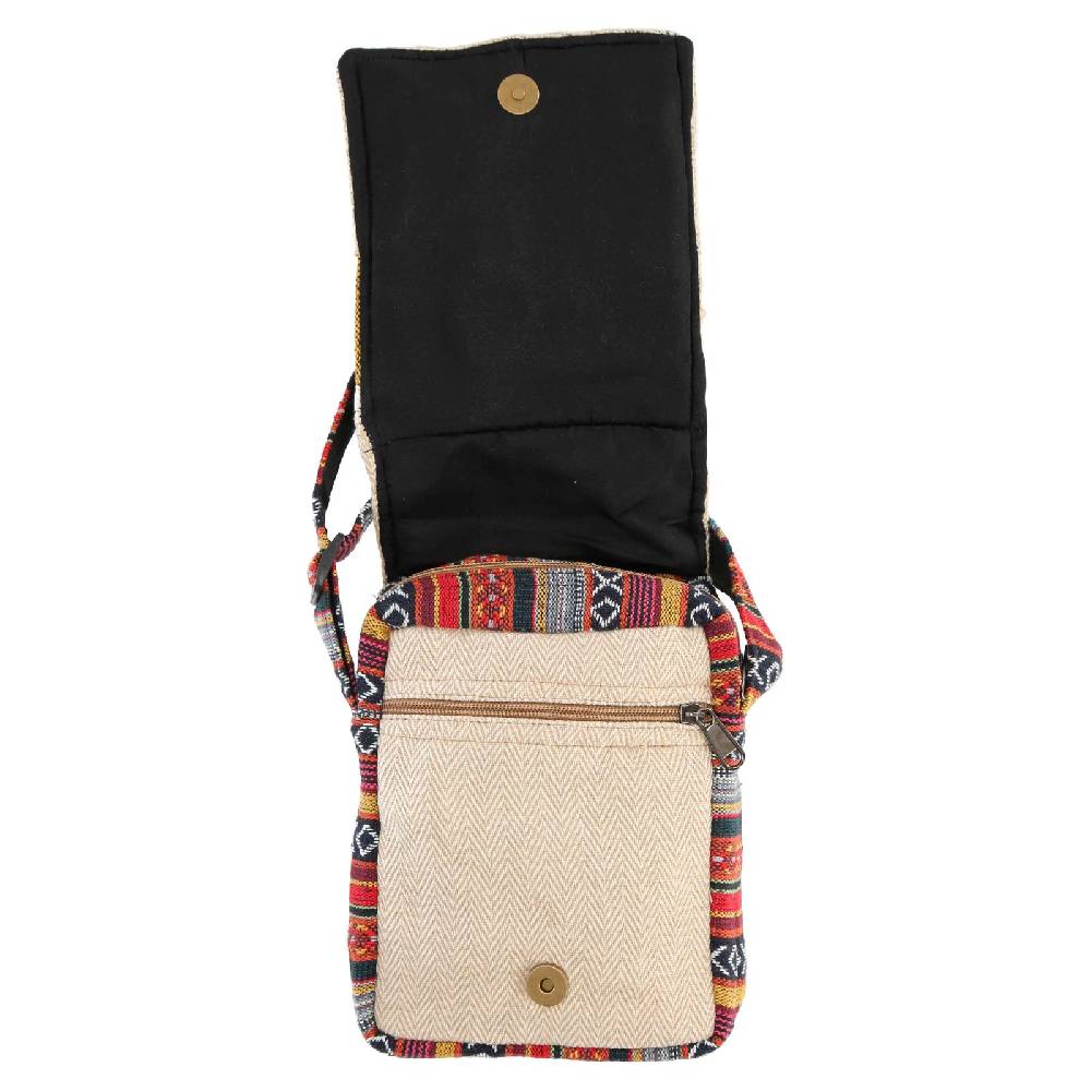 Kunst Und Magie kleine Hanf Schultertasche Hippie Handtasche Goa Tasche mit Schulterriemen Damen Herren Online Shopping