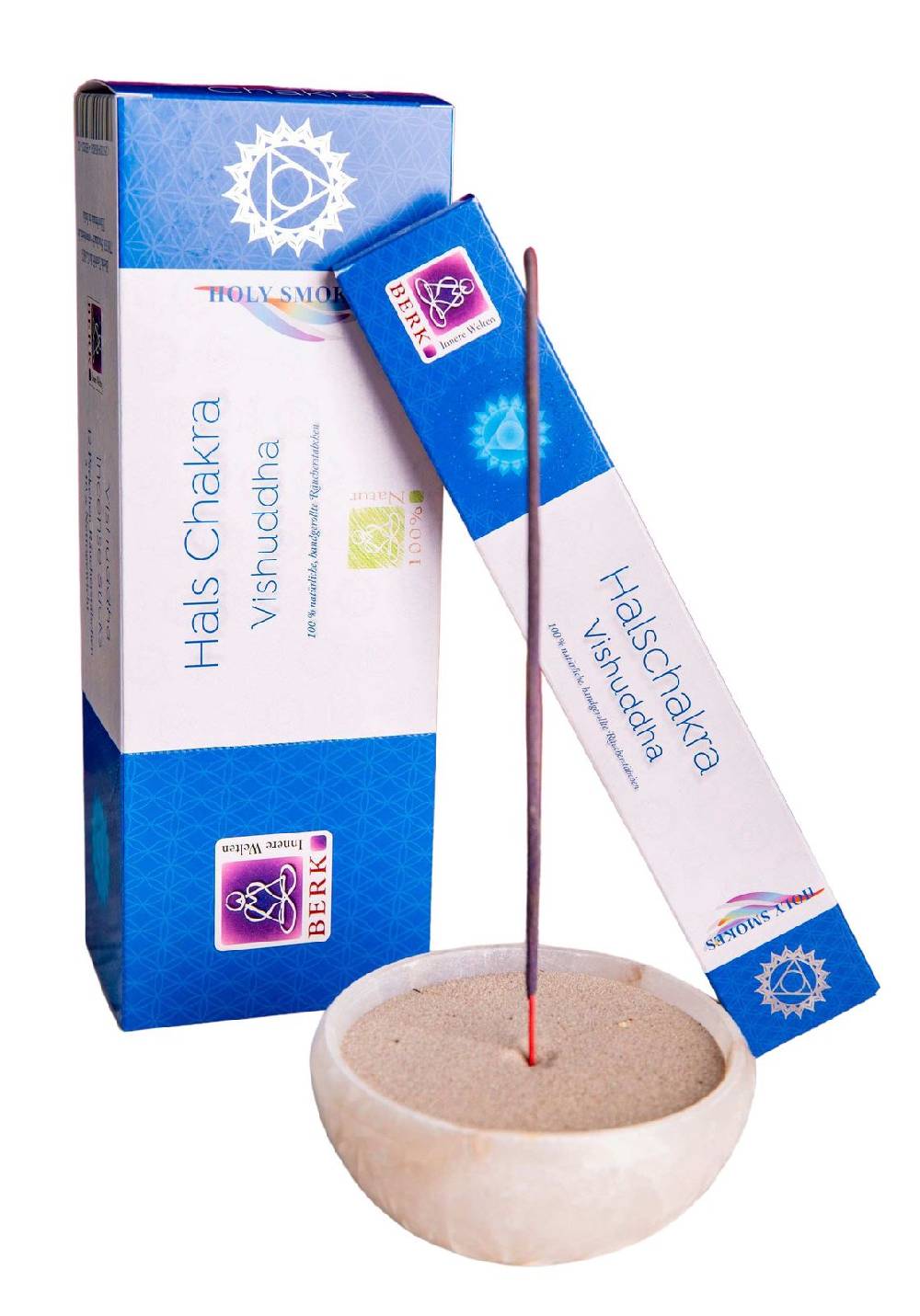 Kunst Und Magie 12er Großpackung Hals-Chakra (Vishuddha) Räucherstäbchen - Holy Smokes Chakra Duftstäbchen Blitzangebot