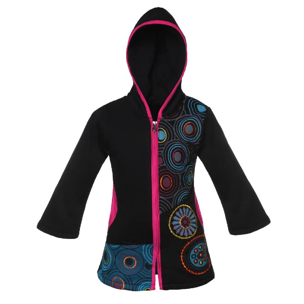 Kunst Und Magie Kunst & Magie Bunte Kinder Hippiejacke mit Zipfelkapuze Riesige Ersparnisse