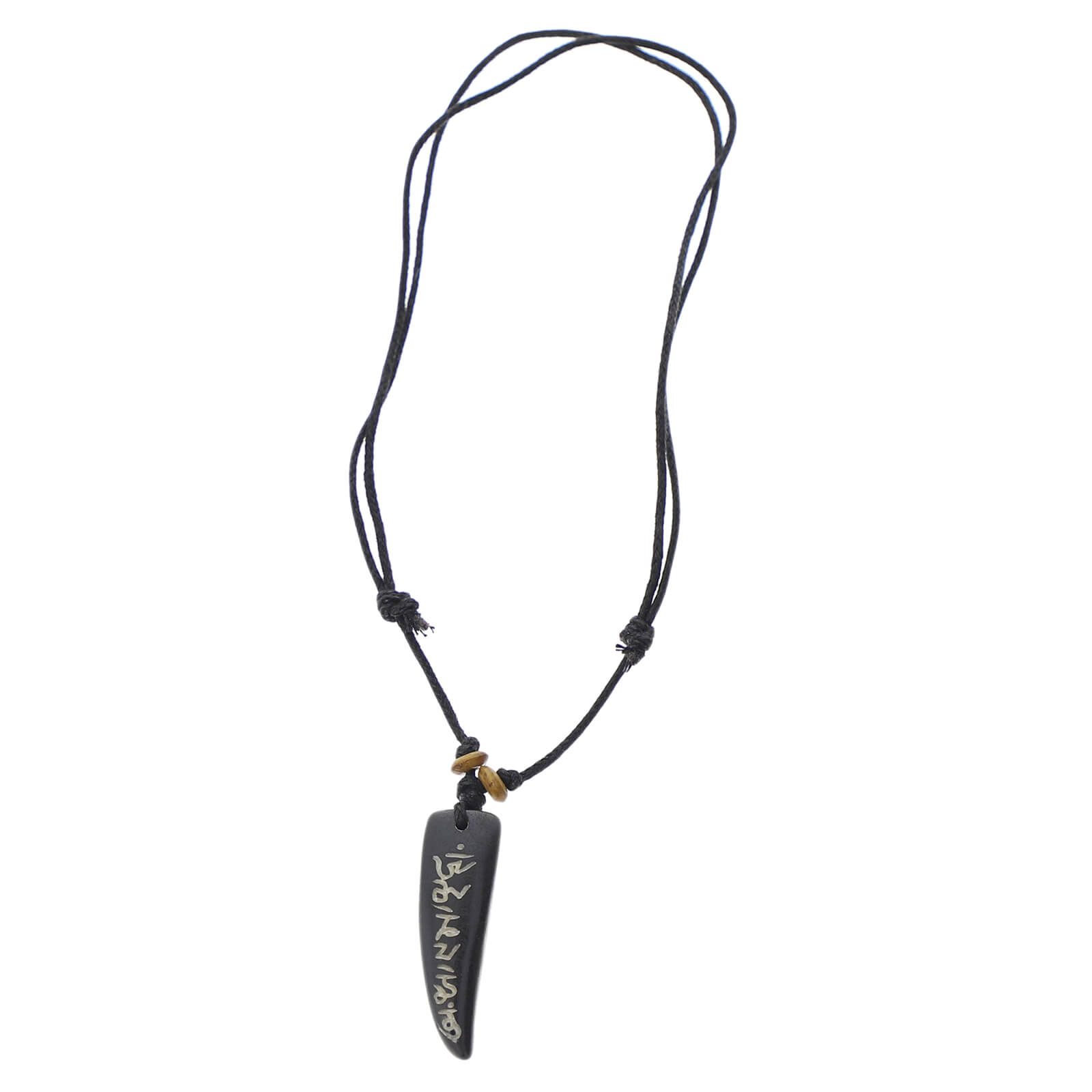 Kunst Und Magie Kunst und Magie Om Manie Padme Hum Stab Anhänger Amulett Beige ca. 3,6 cm Bis zu 55% Rabatt