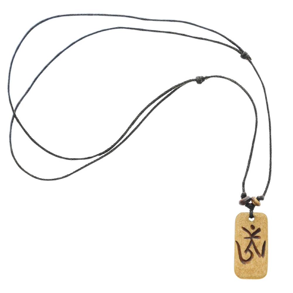 Kunst Und Magie Kunst und Magie Om Manie Padme Hum Anhänger Amulett Beige ca. 3 cm Nur noch ein Tag übrig