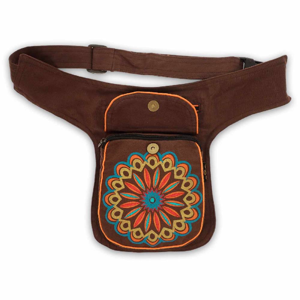 Kunst Und Magie Bauchtasche Hüfttasche Mandala Gürteltasche Festivaltasche Sidebag Hippie Goa Kostenloser Versand international