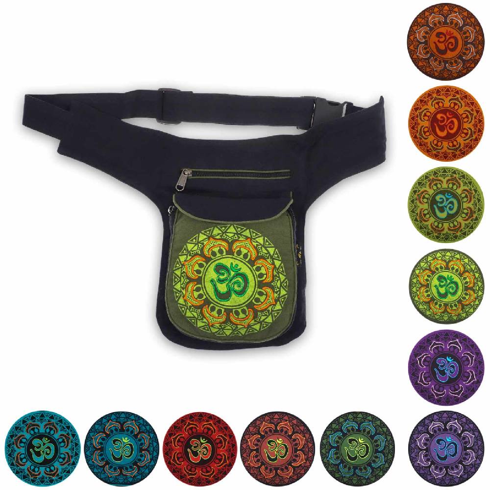Kunst Und Magie KUNST UND MAGIE OM Mandala Bauchtasche Hüfttasche Mandala Gürteltasche Festivaltasche Sidebag Begrenzt auf 3 Tage