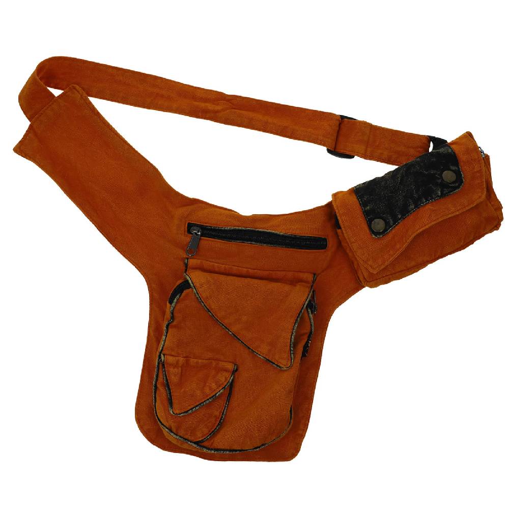 Kunst Und Magie Kunst und Magie Bauchtasche Sidebag Stonewashed Gürteltasche Festivaltasche Hippie Goa Angebote