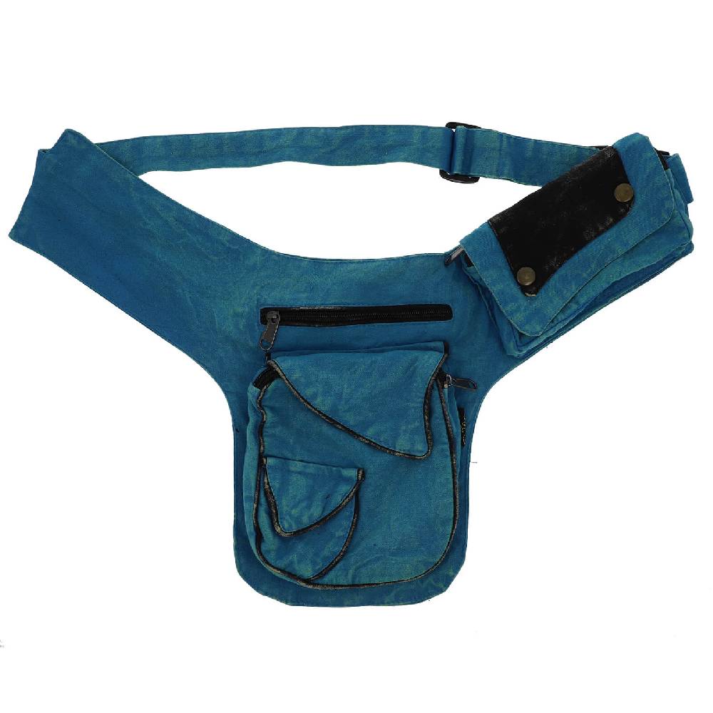 Kunst Und Magie Kunst und Magie Bauchtasche Sidebag Stonewashed Gürteltasche Festivaltasche Hippie Goa Angebote