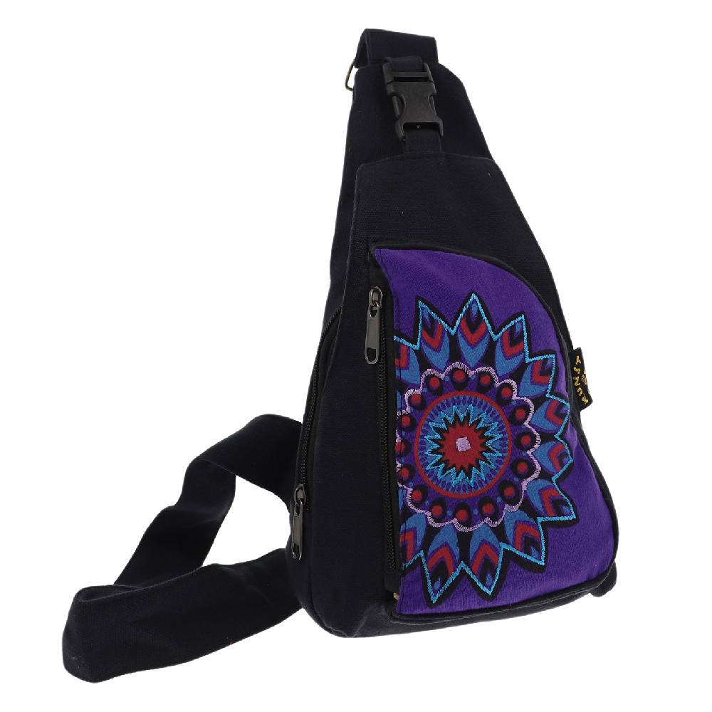 Kunst Und Magie Kunst und Magie Hippie Goa Bodybag Schultertasche Slingbag Rucksack Brutsttasche Mandala S im Angebot
