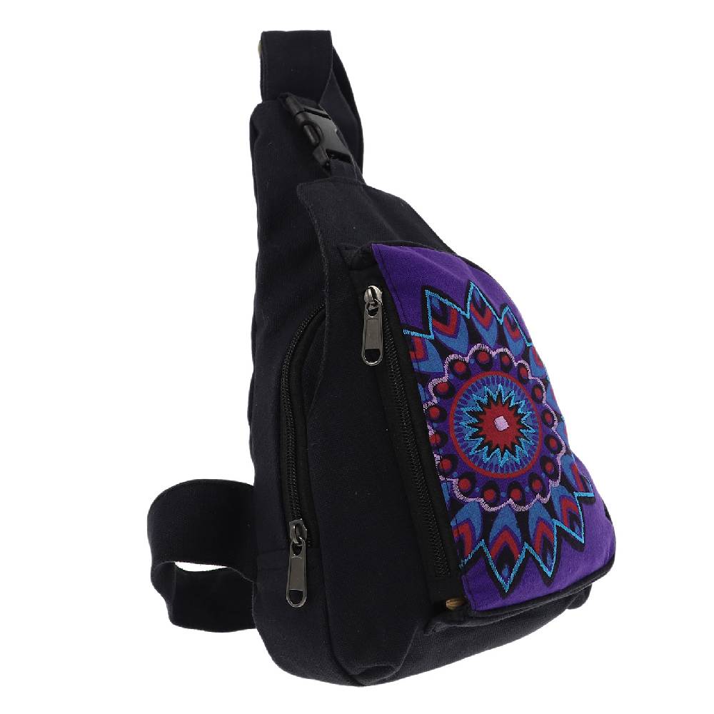 Kunst Und Magie Kunst und Magie Hippie Goa Bodybag Schultertasche Slingbag Rucksack Brutsttasche Mandala S im Angebot