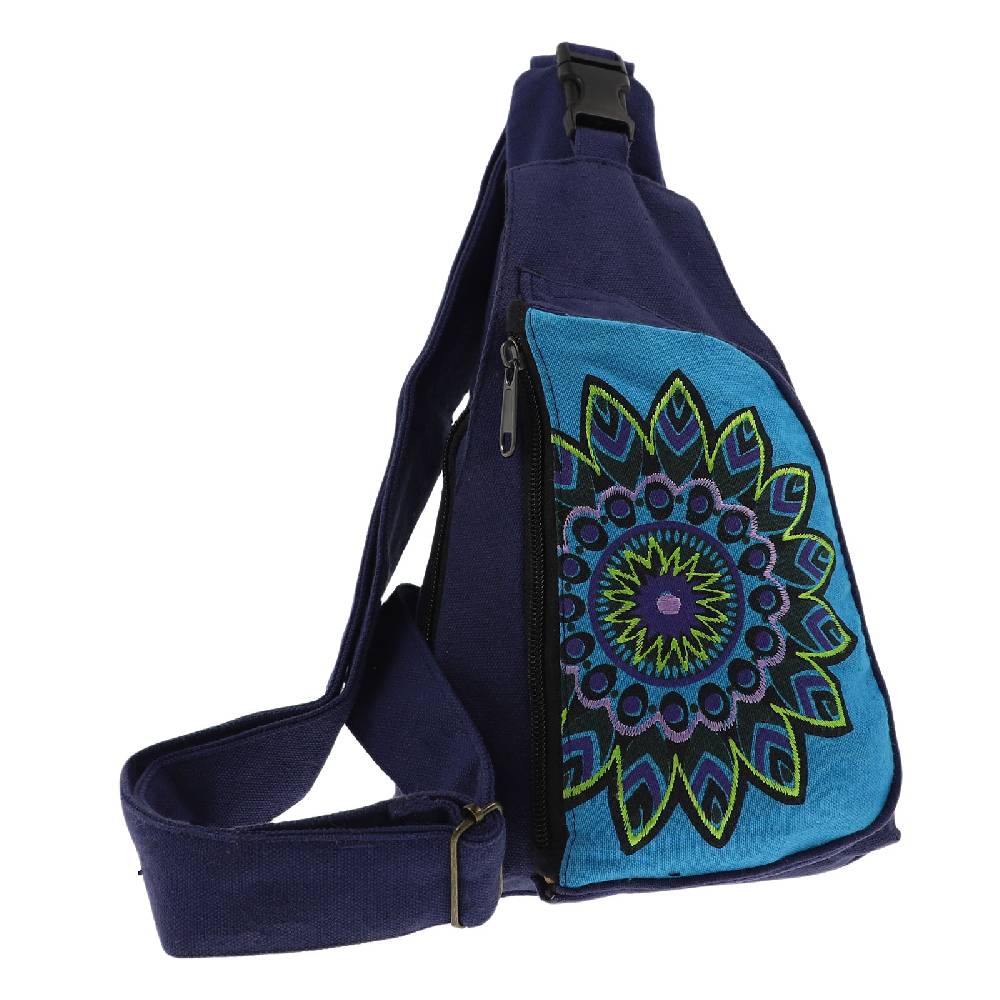 Kunst Und Magie Kunst und Magie Hippie Goa Bodybag Schultertasche Slingbag Rucksack Brutsttasche Mandala S im Angebot