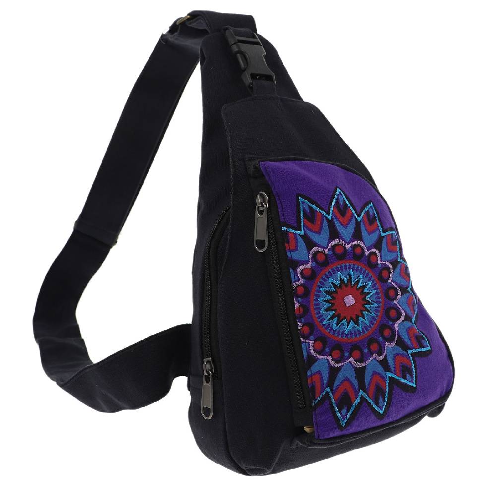 Kunst Und Magie Kunst und Magie Hippie Goa Bodybag Schultertasche Slingbag Rucksack Brutsttasche Mandala S im Angebot