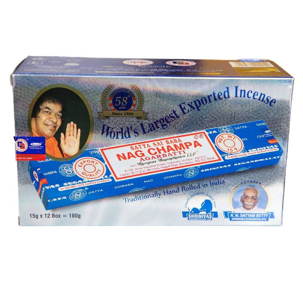 Kunst Und Magie Satya Sai Baba Nag Champa Räucherstäbchen 10er Großpackung 10x Vatertagsangebot