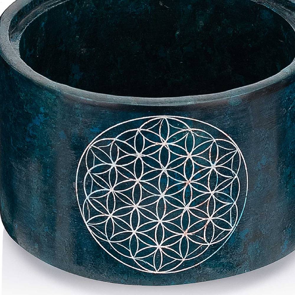 Kunst Und Magie Räucherstövchen mit Sieb Räucherschale Räuchergefäß Speckstein 10cm Räucherlampe Weihrauchbrenner Bestseller