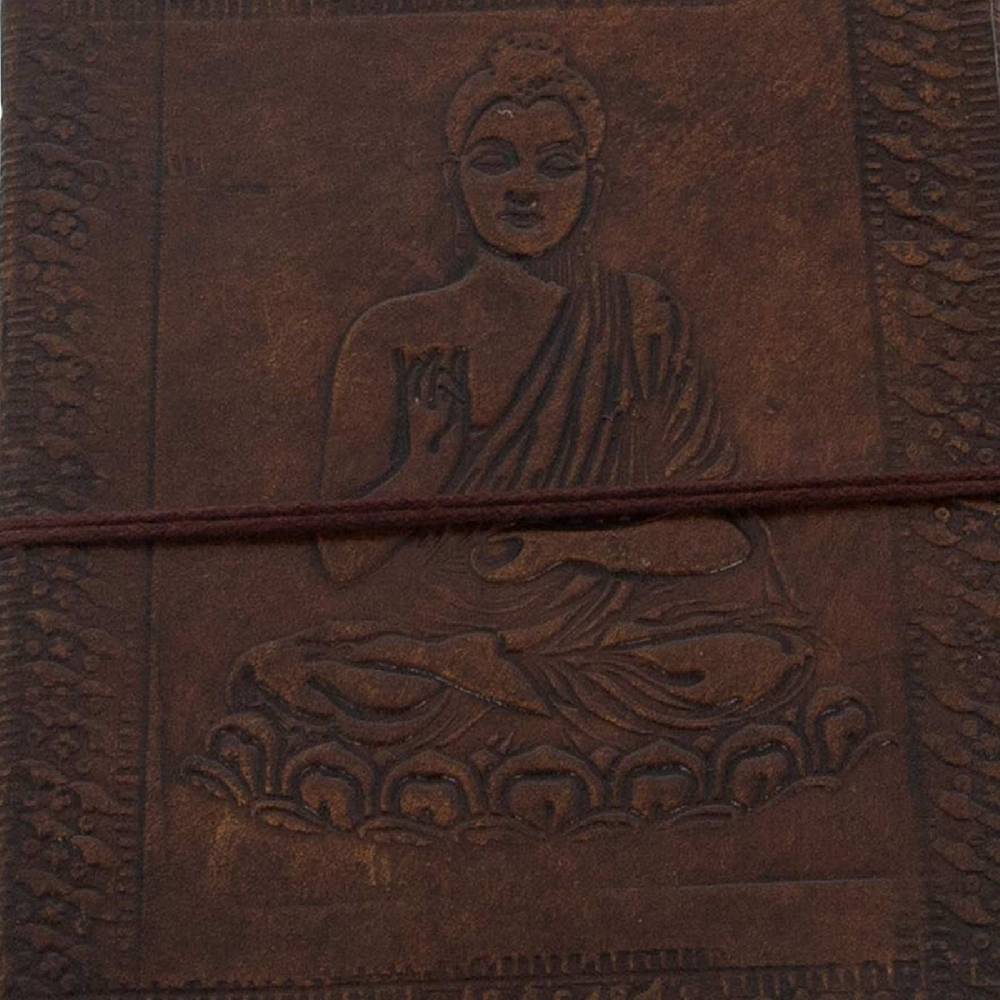 Kunst Und Magie Leder Tagebuch handgefertigt - geprägtes Notizbuch Buddha 18x13cm JETZT KAUFEN