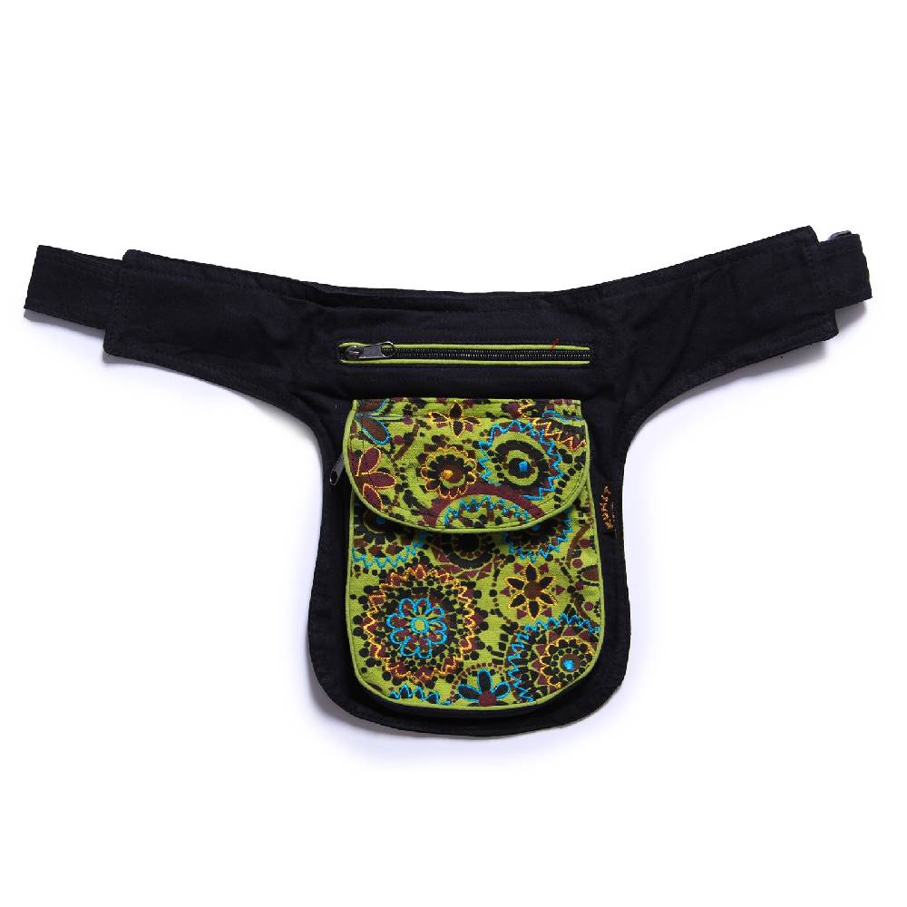 Kunst Und Magie Kunst und Magie Bestickte Bauchtasche Sidebag Gürteltasche Festivaltasche Hundesport 50% Rabatt mit kostenlosem Versand