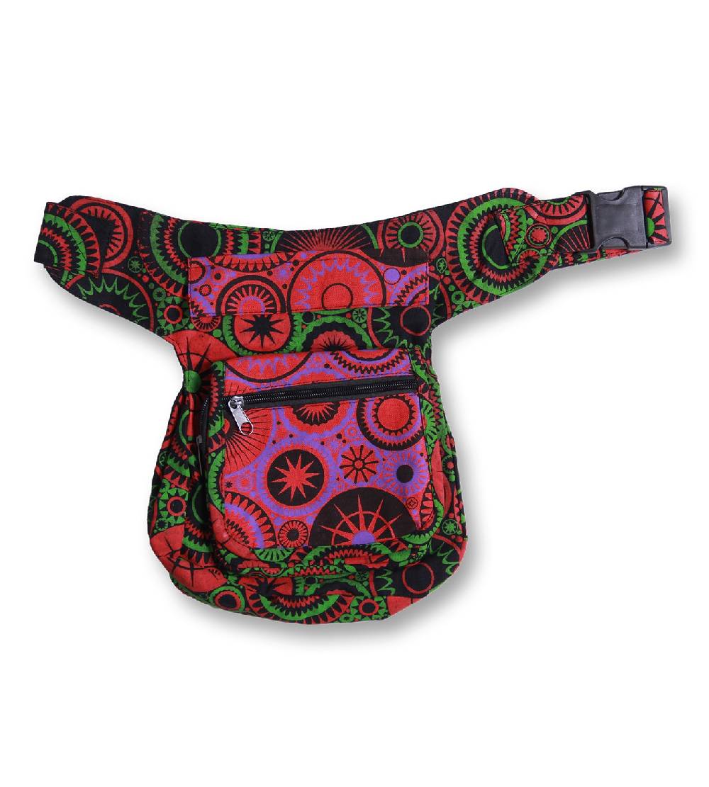 Kunst Und Magie Kunst und Magie Bunte Bauchtasche Psychedelic-Print Gürteltasche Festivaltasche Clearance-Verkauf