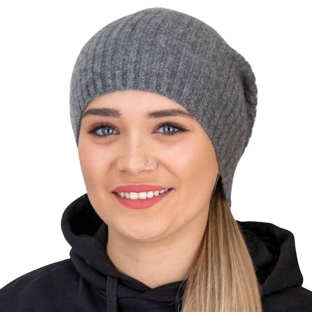 Kunst Und Magie Long Slouch Beanie Mütze aus Kashmir Wolle Wollmütze Unisex für Sie und Ihn Flash Sale