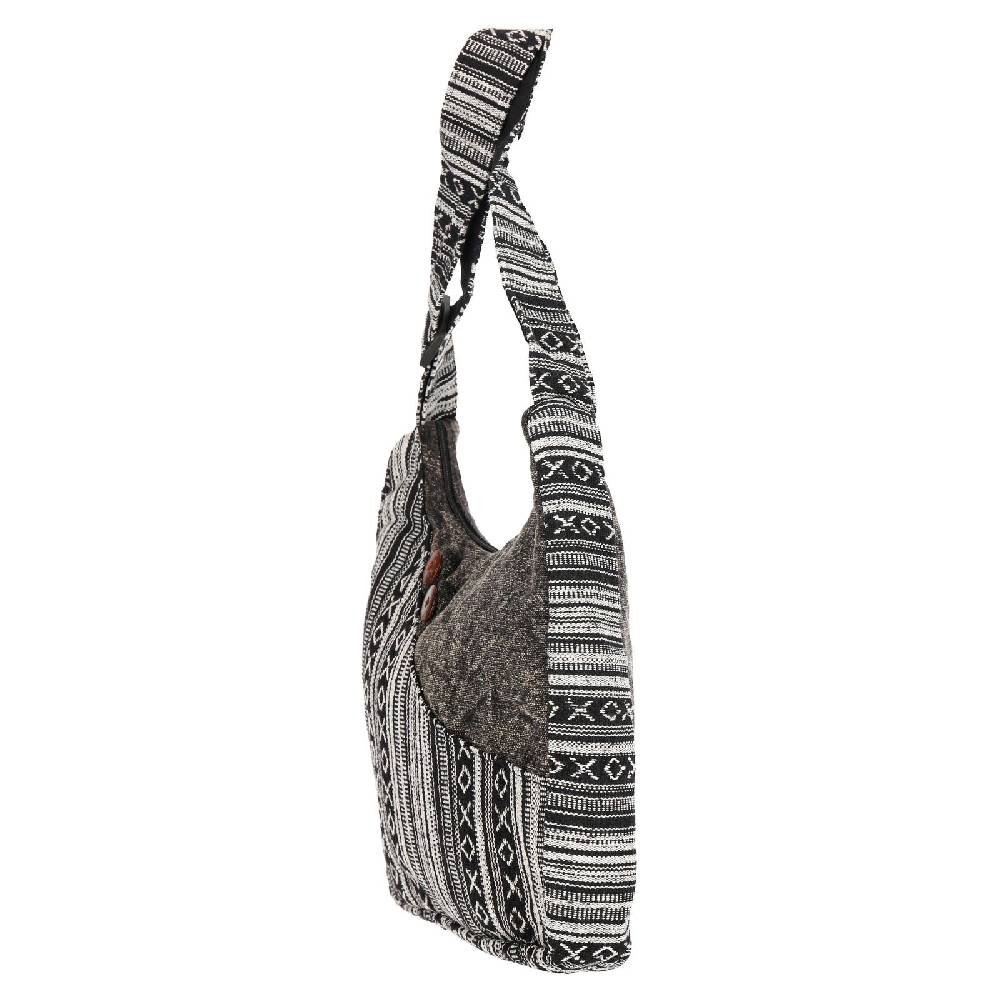 Kunst Und Magie Kunst und Magie Damen Schultertasche Stonewashed Hippie Handtasche Boho Goa Tasche mit Schulterriemen Exklusivangebot