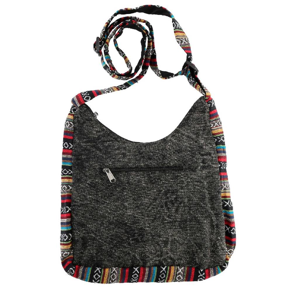 Kunst Und Magie Kunst und Magie Damen Schultertasche Stonewashed Hippie Handtasche Bunte Goa Tasche mit Schulterriemen Preisnachlass