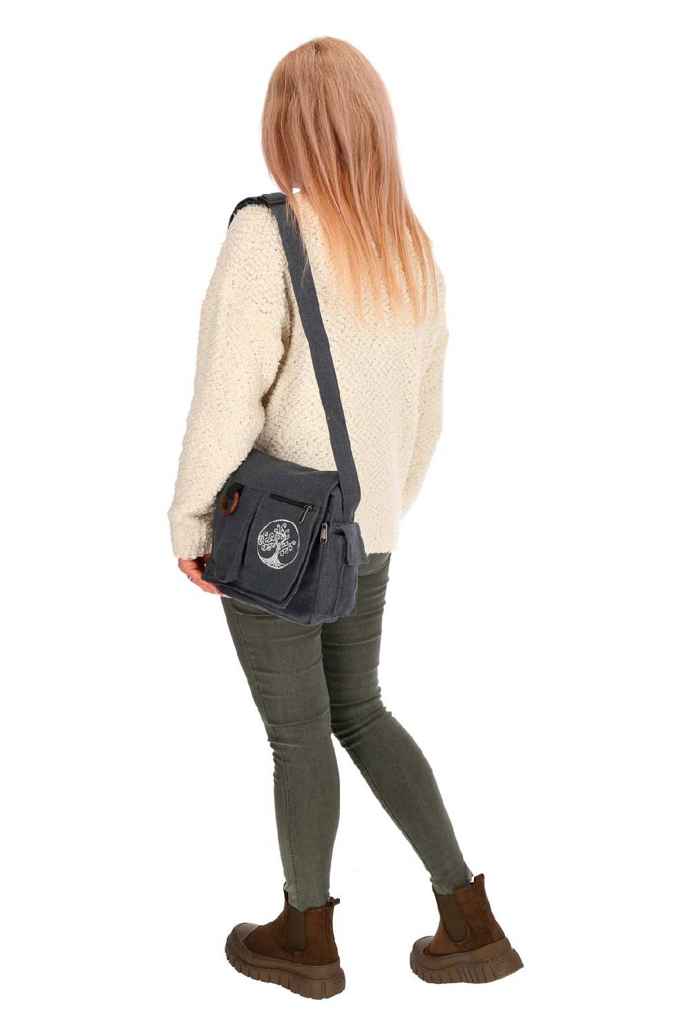 Kunst Und Magie Damen Baum der Liebe Hippie Handtasche Goa Tasche mit Schulterriemen Lebensbaum Cyber Monday