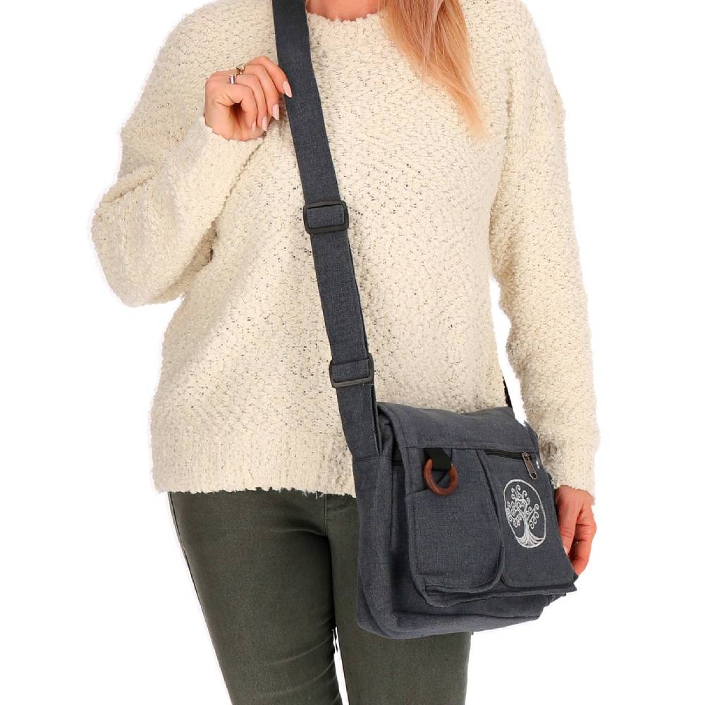 Kunst Und Magie Damen Baum der Liebe Hippie Handtasche Goa Tasche mit Schulterriemen Lebensbaum Cyber Monday